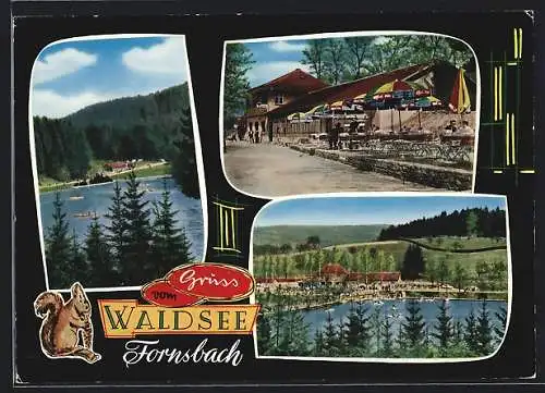 AK Fornsbach /Murrhardt, Cafe und Restaurant Waldsee