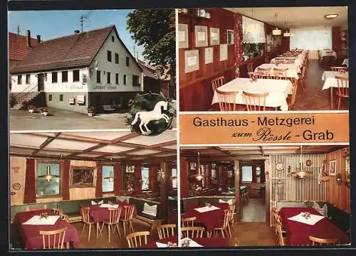 AK Grab /Kr. Backnang, Gasthaus zum Rössle