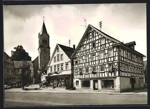 AK Sulzbach /Murr, Marktplatz mit Kirche