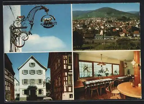 AK Sulzbach /Murr, Gasthof Ochsen, Ortsansicht