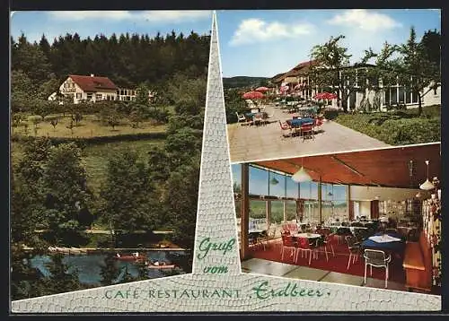 AK Fornsbach, Restaurant Erdbeer, Über dem Waldsee