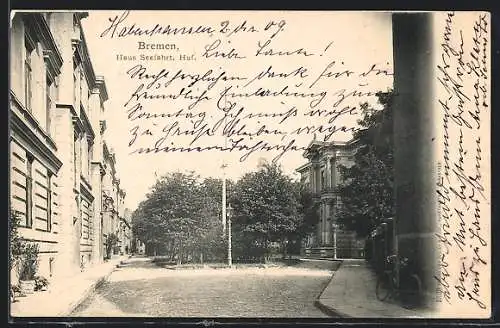 AK Bremen, Haus Seefahrt, Hof