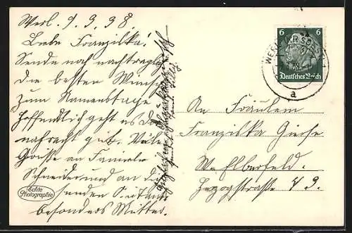 AK Werl, Kaiser Wilhelmstrasse