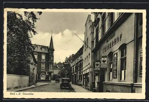 AK Werl i. W., Gasthaus Steinerhof, Steinertor