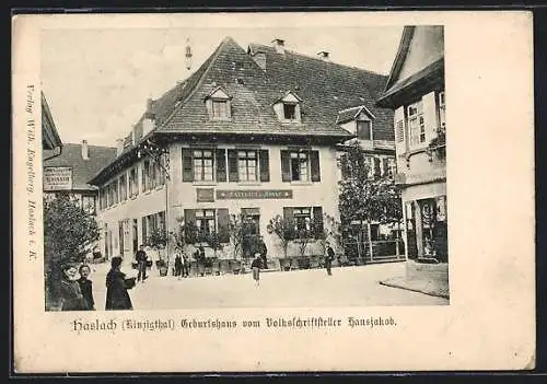 AK Haslach /Kinzigthal, Geburtshaus Hansjakob / Gasthaus zur Sonne