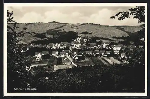 AK Schnait i. Remstal, Blick über die Dächer