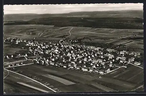 AK Neuhausen ob Eck, Ortsansicht vom Flugzeug aus
