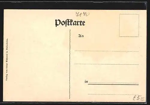 Künstler-AK Schw. Hall, Ortsansicht