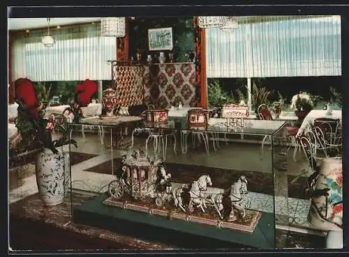 AK Attendorn-Neu-Listernohl /Biggesee, Cafe Moses J. Lütticke, Innenansicht