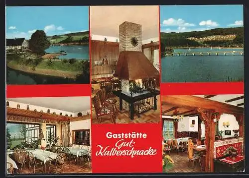 AK Listertalsperre /Sauerland, Gaststätte Gut Kalberschnacke Weidner, Ortsansicht
