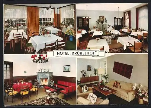 AK Brilon /Sauerland, Hotel-Restaurant Drübelhof Fam. Röttger, Innenansichten