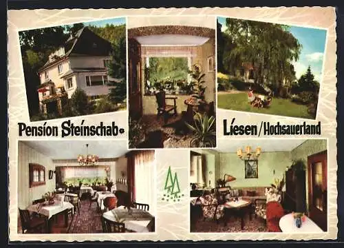 AK Liesen /Hochsauerland, Pension Steinschab Elisabeth Laumeier, Innenansichten