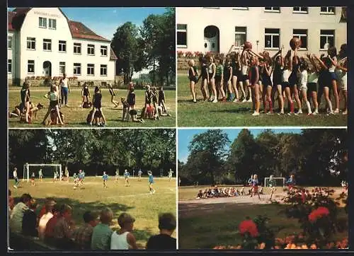 AK Bad Sassendorf, Kinderheilanstalt, Ballspiele