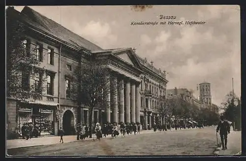AK Dessau, Blick in ie Kavalierstrasse
