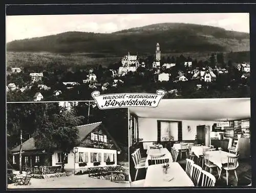 AK Kronberg /Ts., Waldcafé-Restaurant Bürgelstollen, Inh. Franz u. A. Lukad