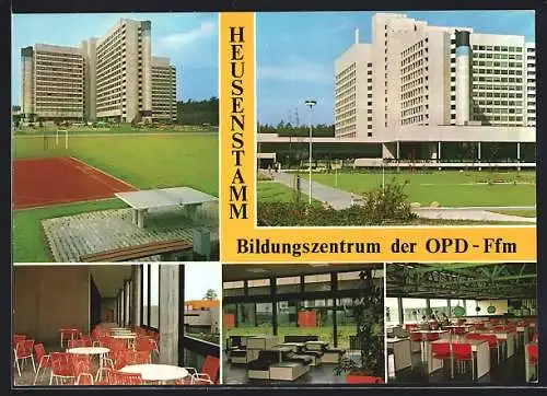 AK Frankfurt am Main, Bildungszentrum der Oberpostdirektion, fünf Ansichten