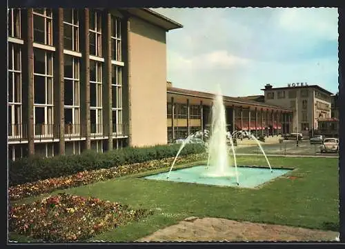 AK Bad Homburg v. d. H., Brunnen vor dem Kurhaus