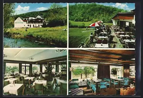 AK Neuweilnau im Taunus, Gasthof-Pensuon Erbusmühle im Welltal, Bes. R. u. H. Schneider