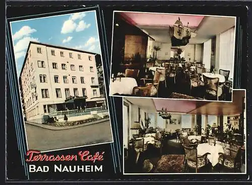 AK Bad Nauheim, Terrassen-Café am Kurpark