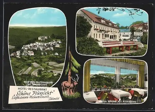 AK Neuweilnau /Taunus, Hotel-Restaurant Schöne Aussicht, Bes. Walter Scheffer