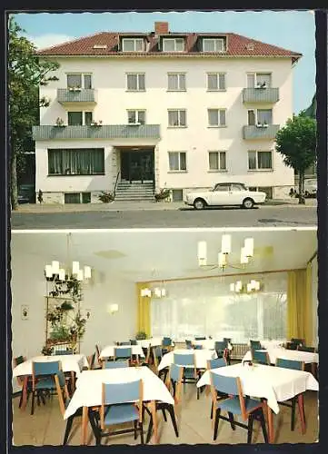 AK Bad Nauheim, Hotel Haus Gesundbrunnen