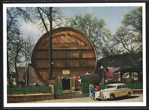 AK Bad Dürkheim a. d. Weinstrasse, Gasthaus Naturweinschänke Dürkheimer Fass, Bes. Fritz Keller