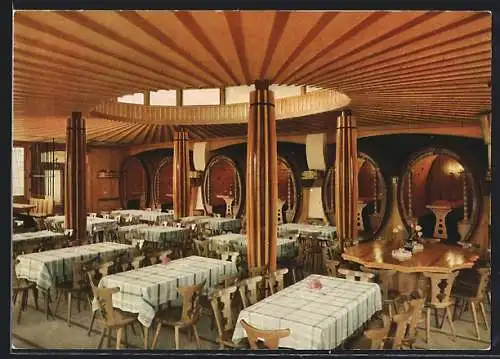 AK Bad Dürkheim, Naturweinschänke Dürkheimer Fass, Gastraum