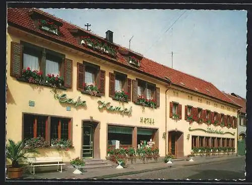 AK Dirmstein /Pfalz, Hotel-Café Kempf, Marktstrasse 3-5