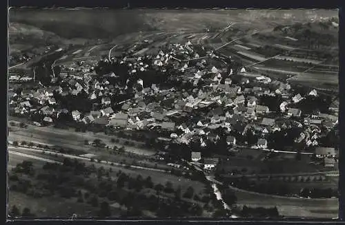 AK Stammheim /Schwarzwald, Gesamtansicht vom Flugzeug aus