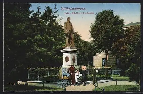 AK Wilhelmshaven, Prinz Adalbert-Denkmal
