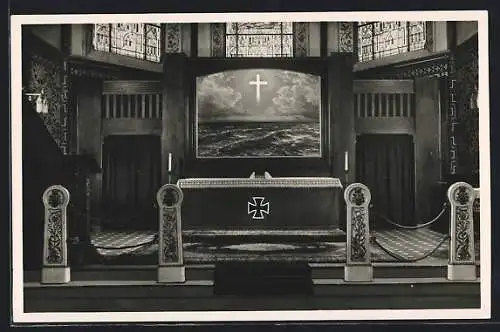 AK Wilhelmshaven, Altar der Marine-Gedächtnis-Kirche