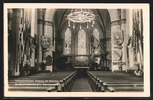 AK Wilhelmshaven, Inneres der Marine-Gedächtniskirche
