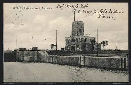 AK Wilhelmshaven, Blick auf die neue Signalstation