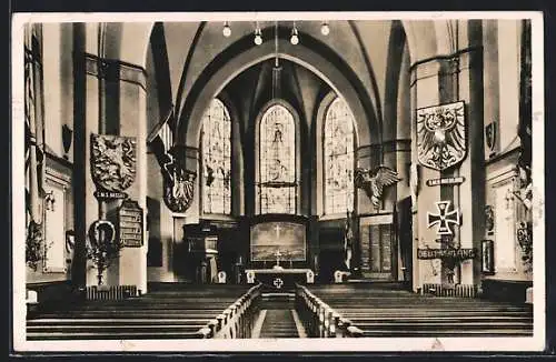 AK Wilhelmshaven, Inneres der Marine-Gedächtnis-Kirche, die Christus-Kirche