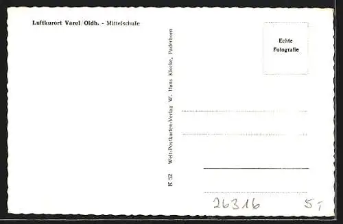 AK Varel i. O., Die Mittelschule