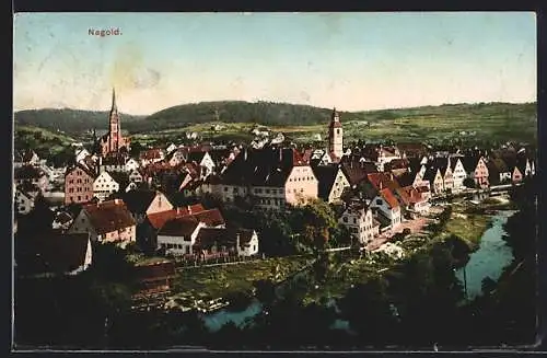 AK Nagold, Teilansicht mit Flusspartie