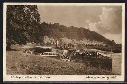 AK Ohrberg, Blick auf Dampfer-Anlegestelle