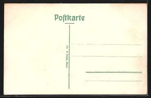 AK Biebrich /Rhein, Uferpartie mit Kirche und Dampfer