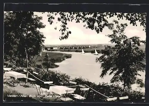 AK Verden /Aller, Blick vom Restaurant Bella Vista