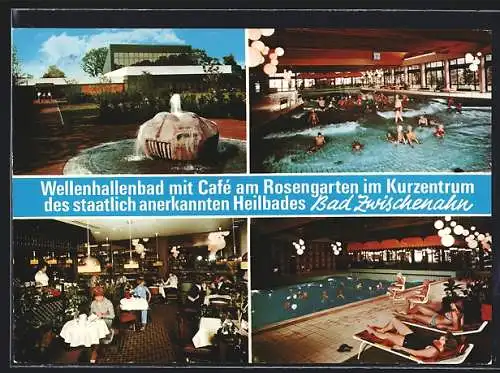 AK Bad Zwischenahn, Wellenhallenbad mit Café am Rosengarten im Kurzentrum