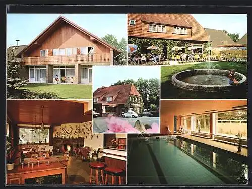 AK Dänikhorst, Neumanns Ponyhof mit Hotel Hubertus