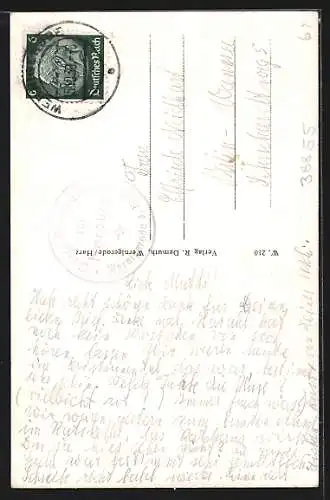 AK Wernigerode a. Harz, Blick auf den Markt