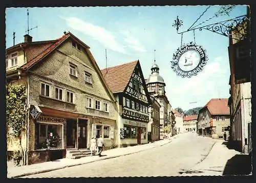 AK Bad Brückenau, Altstadt mit Gasthof zum Stern, Bes. Gustav Schäfer