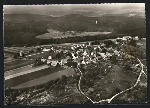 AK Frickenhofen /Wttbg., Ortsansicht vom Flugzeug aus