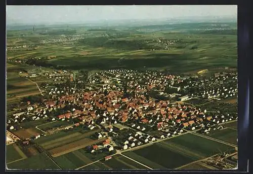AK Bönnigheim, Ortsansicht vom Flugzeug aus