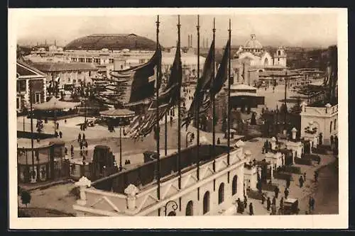 AK Mailand, Ausstellung, EIngang am Platz Giulio Cesare