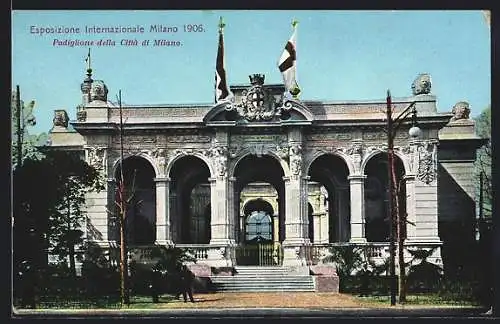 AK Milano, Esposizione Internazionale 1906, Padiglione della Città di Milano