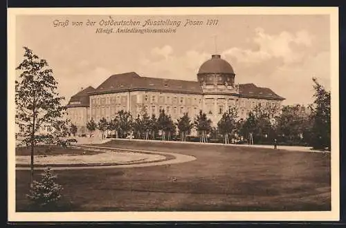AK Posen, Ostdeutsche Ausstellung 1911, Königliche Ansiedlungskommission