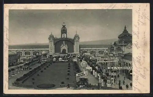 AK Prag, Prager Mustermesse, Ausstellungshalle