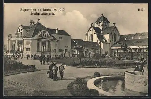 AK Bruxelles / Brüssel, Exposition universelle 1910, Section Allemande